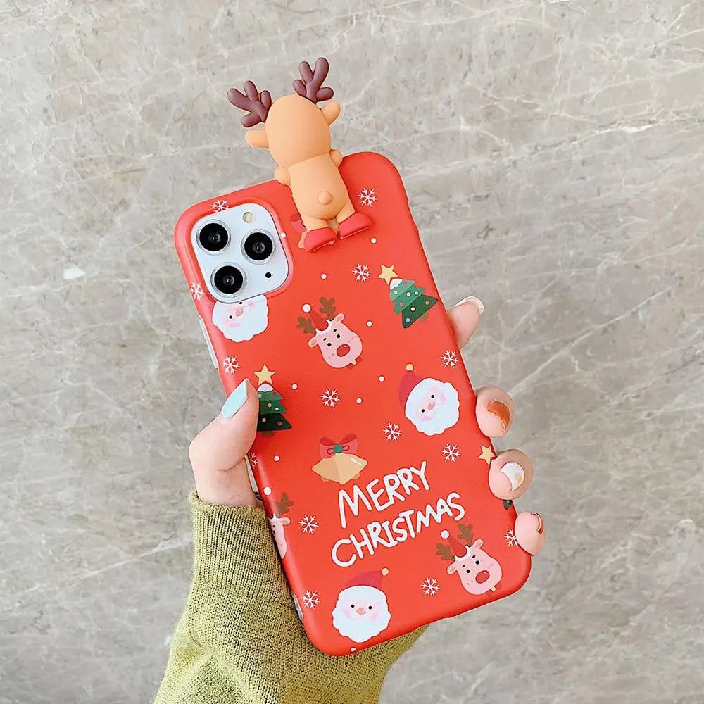 3D Christmas Reindeer Case