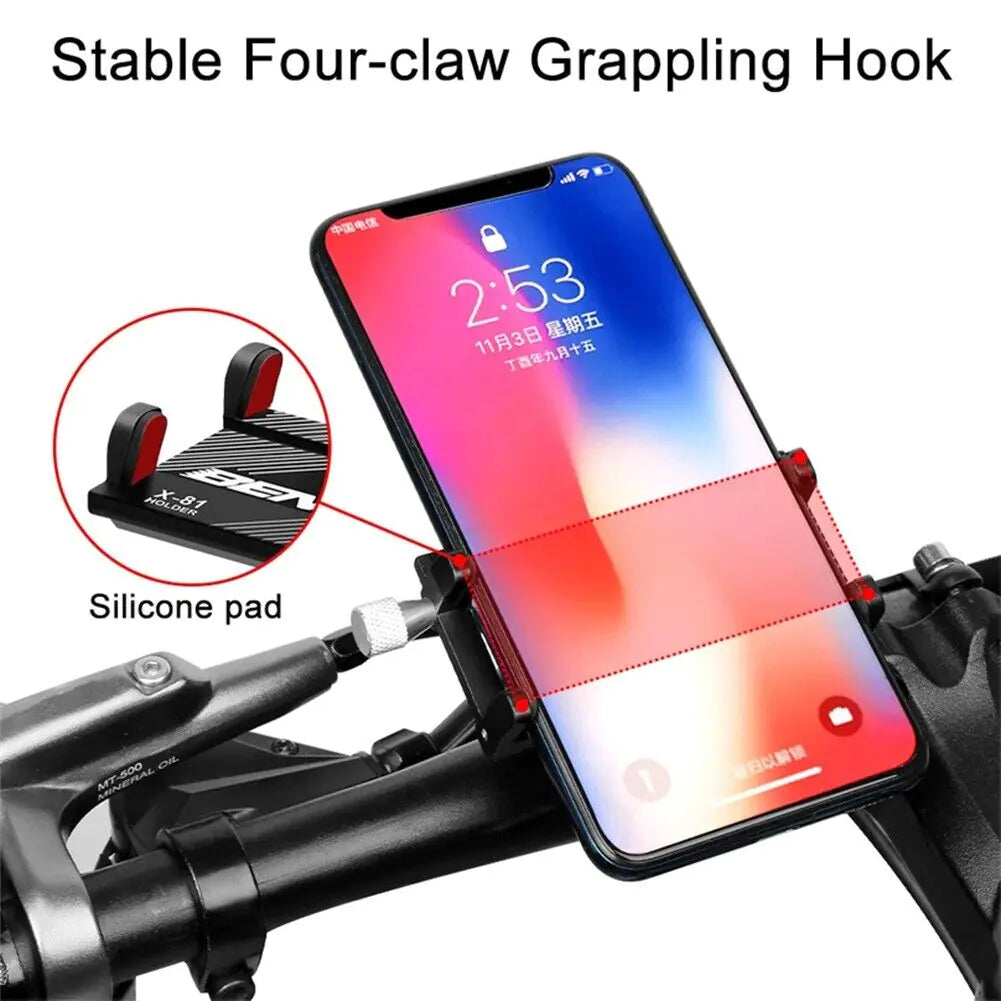 Aluminum Motorcycle Bike Bicycle Holder Mount Handlebar For Cell Phone GPS US