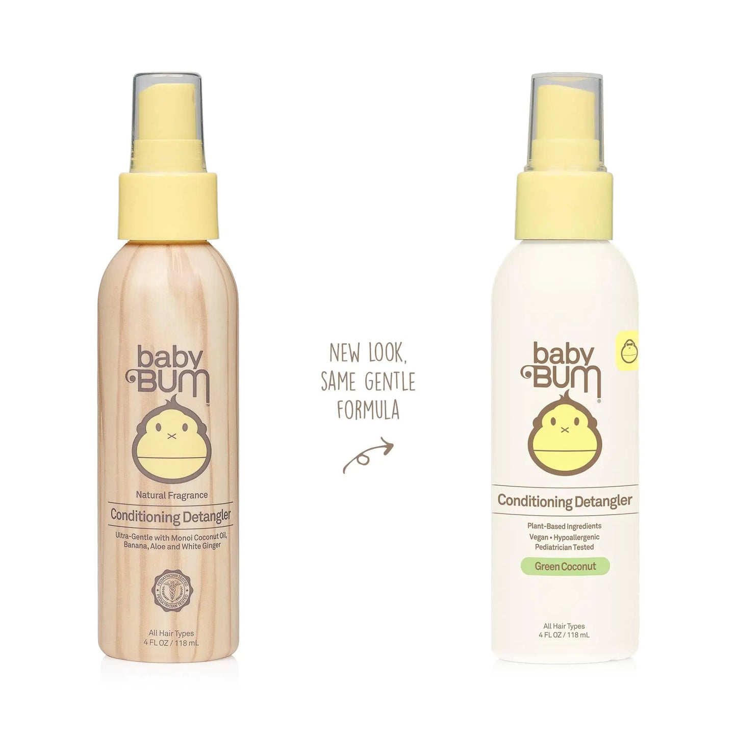 Baby Bum Conditioning Detangler Spray | Leave-In Conditioner Treatment with Soothing Coconut Oil| Natural Fragrance | Gluten Free and Vegan | 4 FL OZ 4 Fl Oz (Pack of 1)