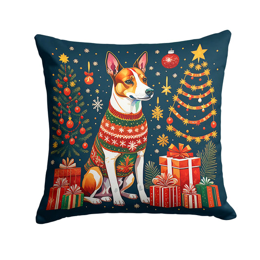 Basenji Christmas Throw Pillow