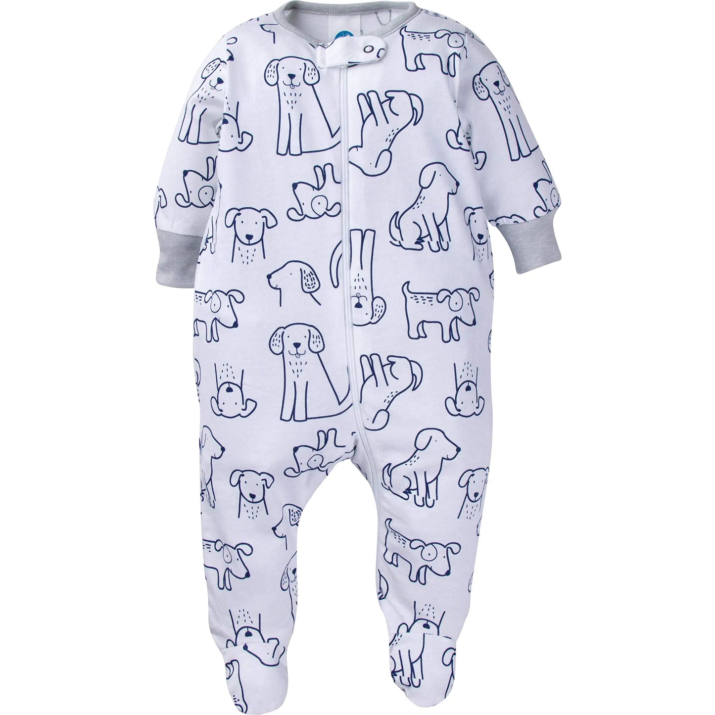 Onesies Brand baby-boys 4-pack Sleep 'N Play Footies Newborn Dog