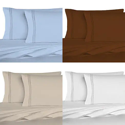 The Good Living Super Cool Micro Fiber Bed Sheets Set of 6