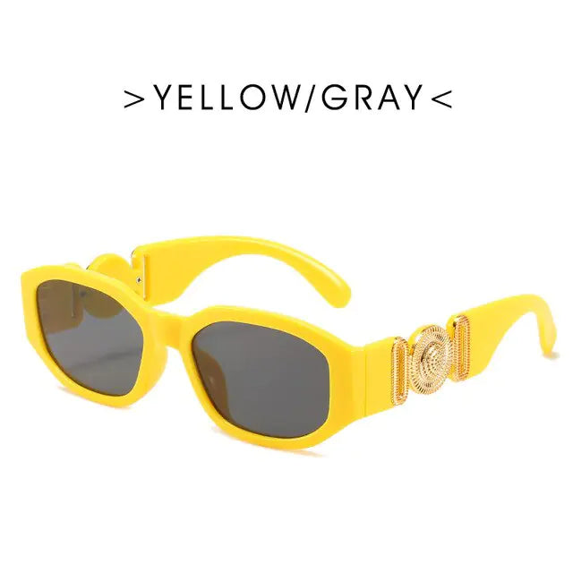 Fashion Brand Design Vintage Small Rectangle Sunglasses