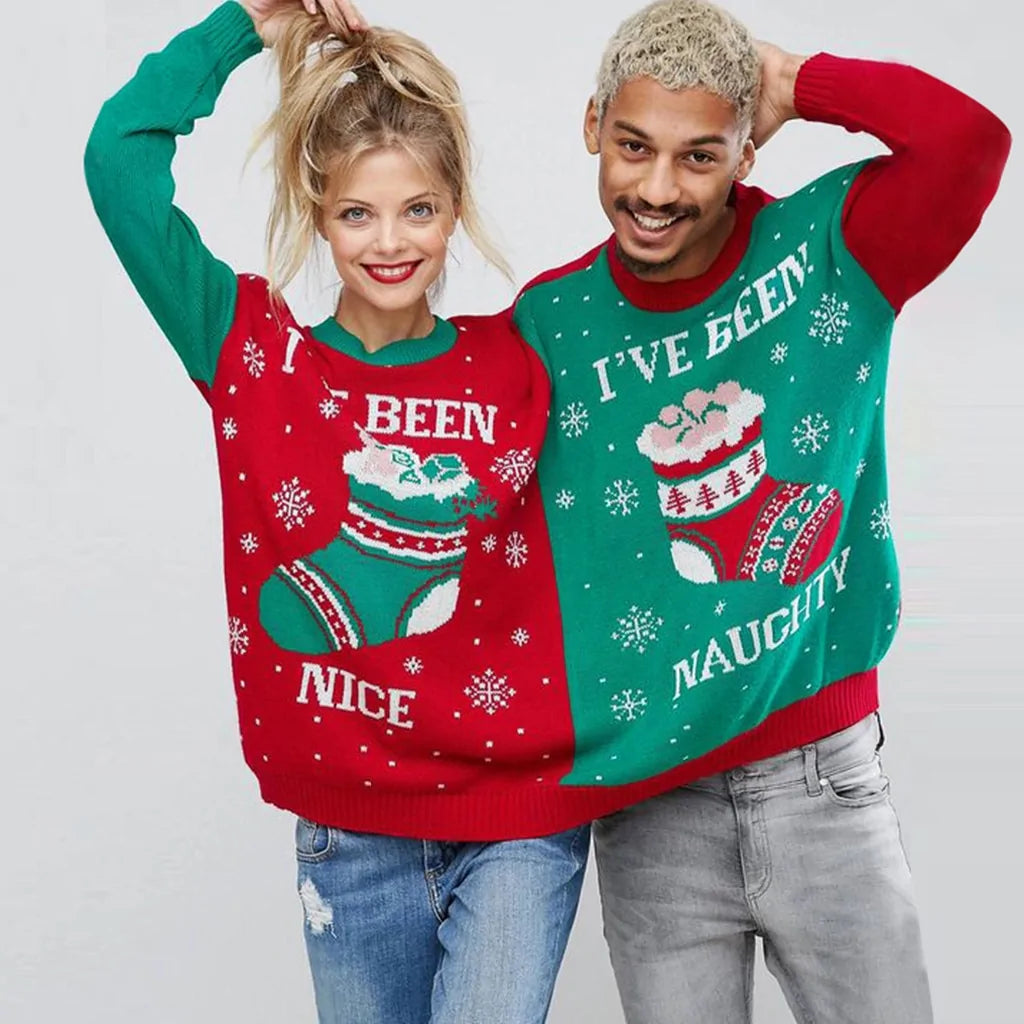 Christmas Couple's Novelty Blouse