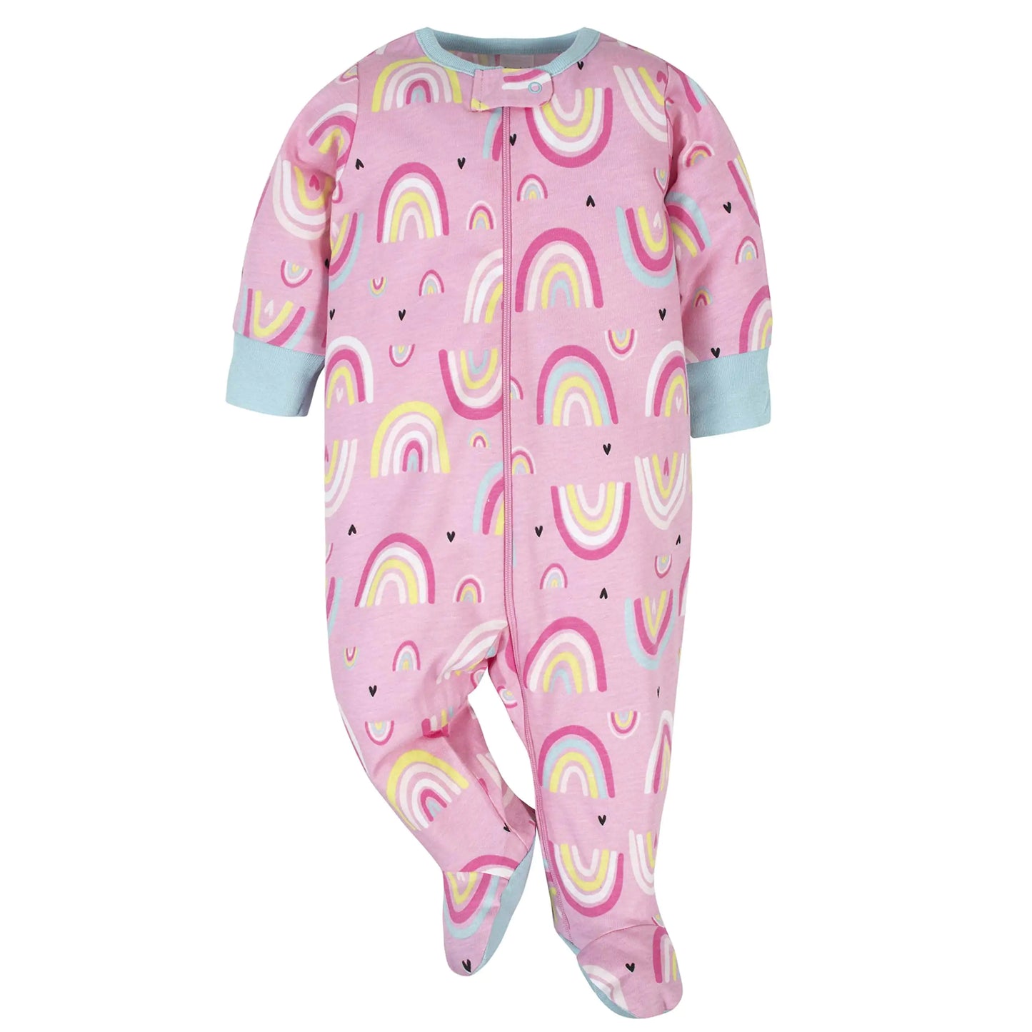 Onesies Brand baby-girls 4-pack Sleep 'N Play Footies Multi Pack 3-6 Months Pink Unicorns