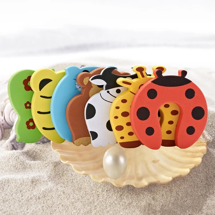 7Pcs/Lot Cute Animal Door Stopper Baby Safety Set