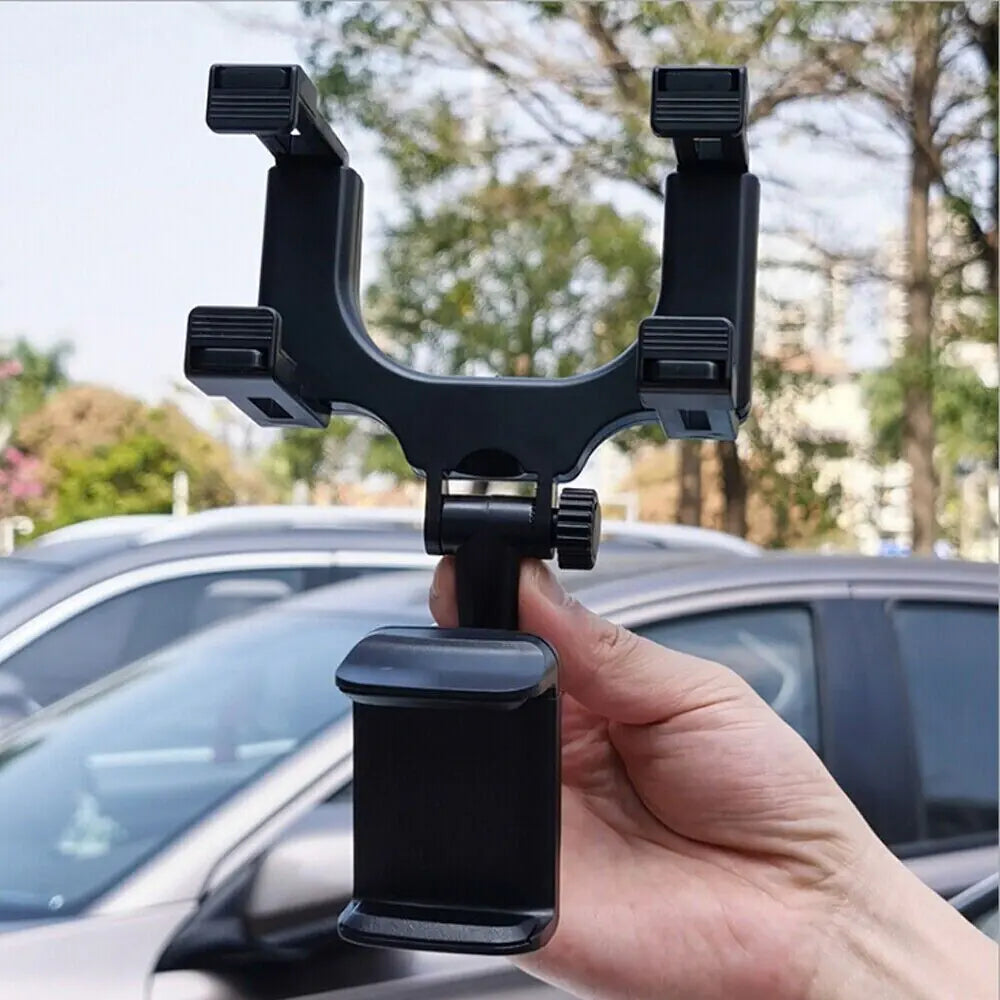 Universal 360 Rotation Car Rear View Mirror Mount Stand GPS Cell Phone Holder US