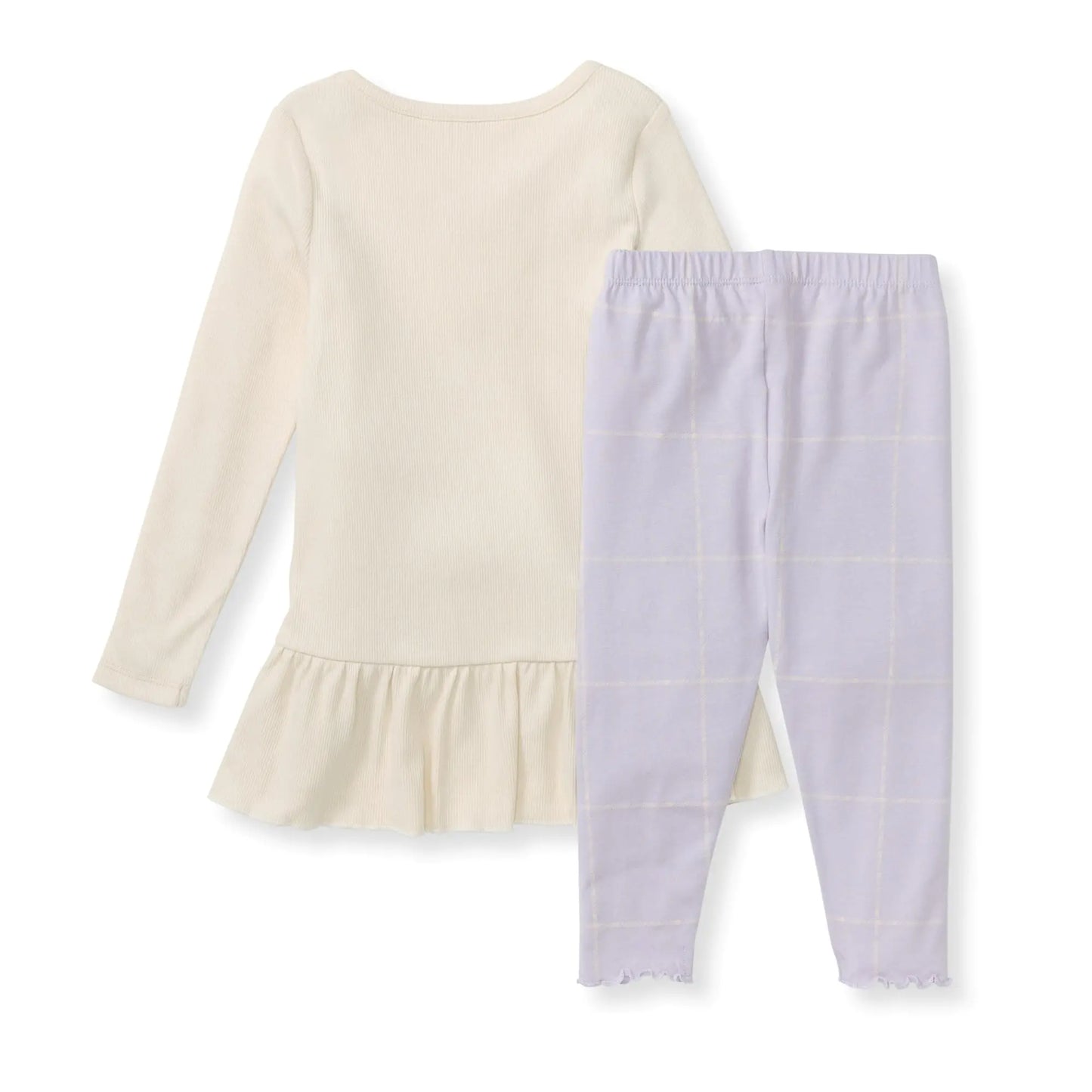 Burt's Bees Baby Baby Girls' Top and Pant Set, Tunic and Leggings Bundle, 100% Organic Cotton 2T Window Plaid