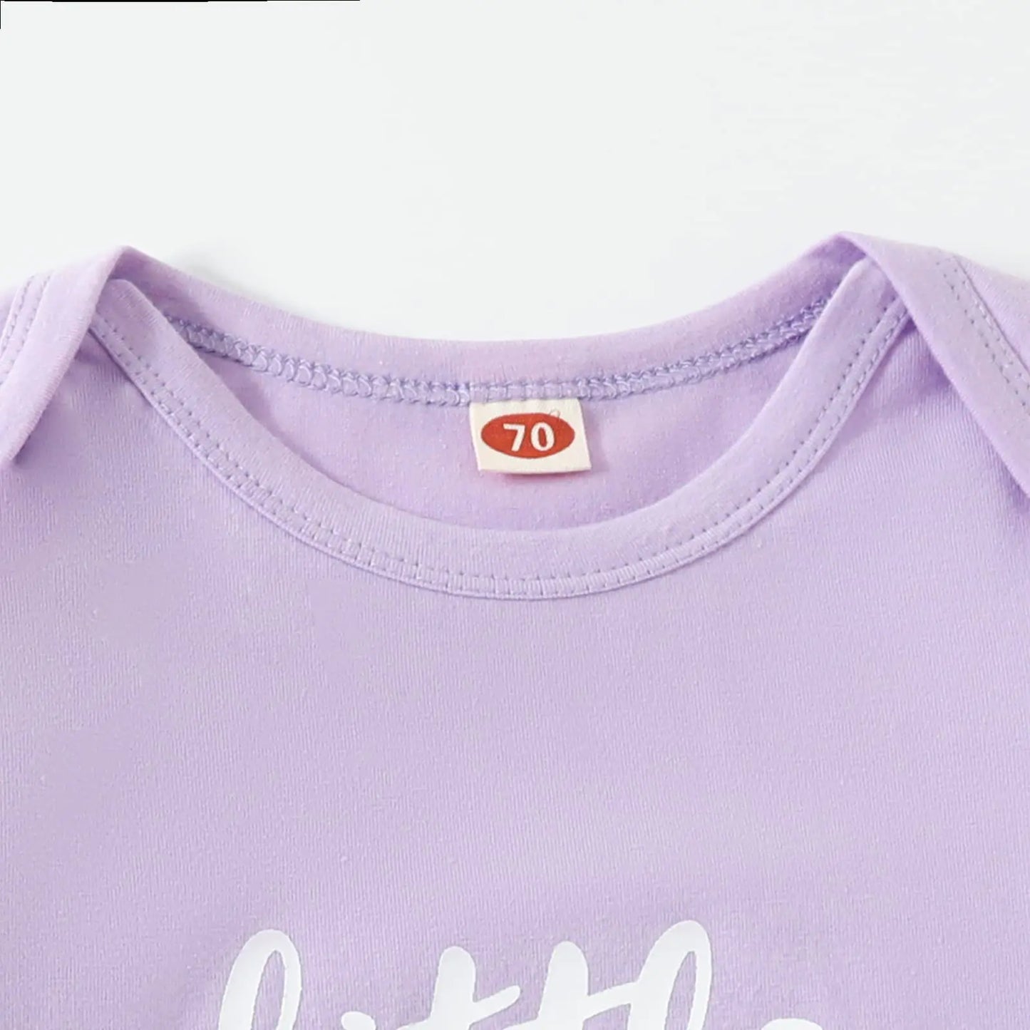 AMAWMW Newborn Baby Girl Little Sister Sleeper Gown Stripe Long Sleeve Nightgown Pajamas Gifts Stuff Essential Outfit A Purple Flower Sleeve 0-6 Months