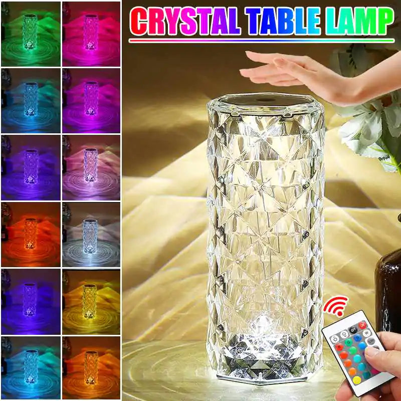 LED Crystal Table Lamp