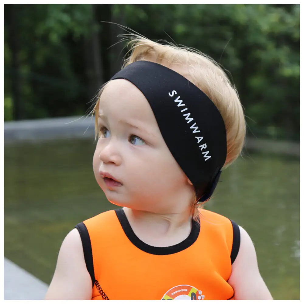 Owli Swimwarm Ear Band, Baby, Black