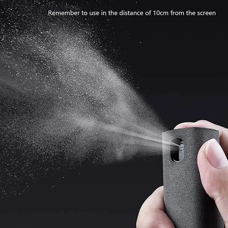 2-in-1 Portable Phone and Tablet Screen Cleaner with Microfiber Cloth