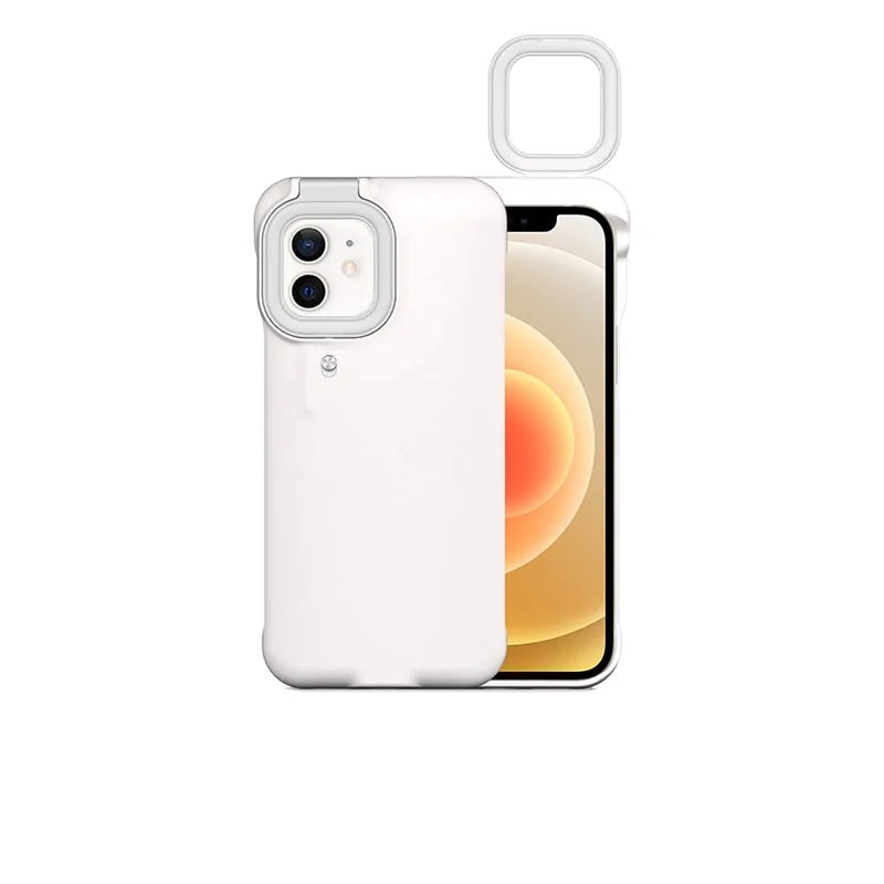 3-Light Vlog Selfie Phone Case: iPhone 11/12 Pro X, Android Huawei P30/Mate 40