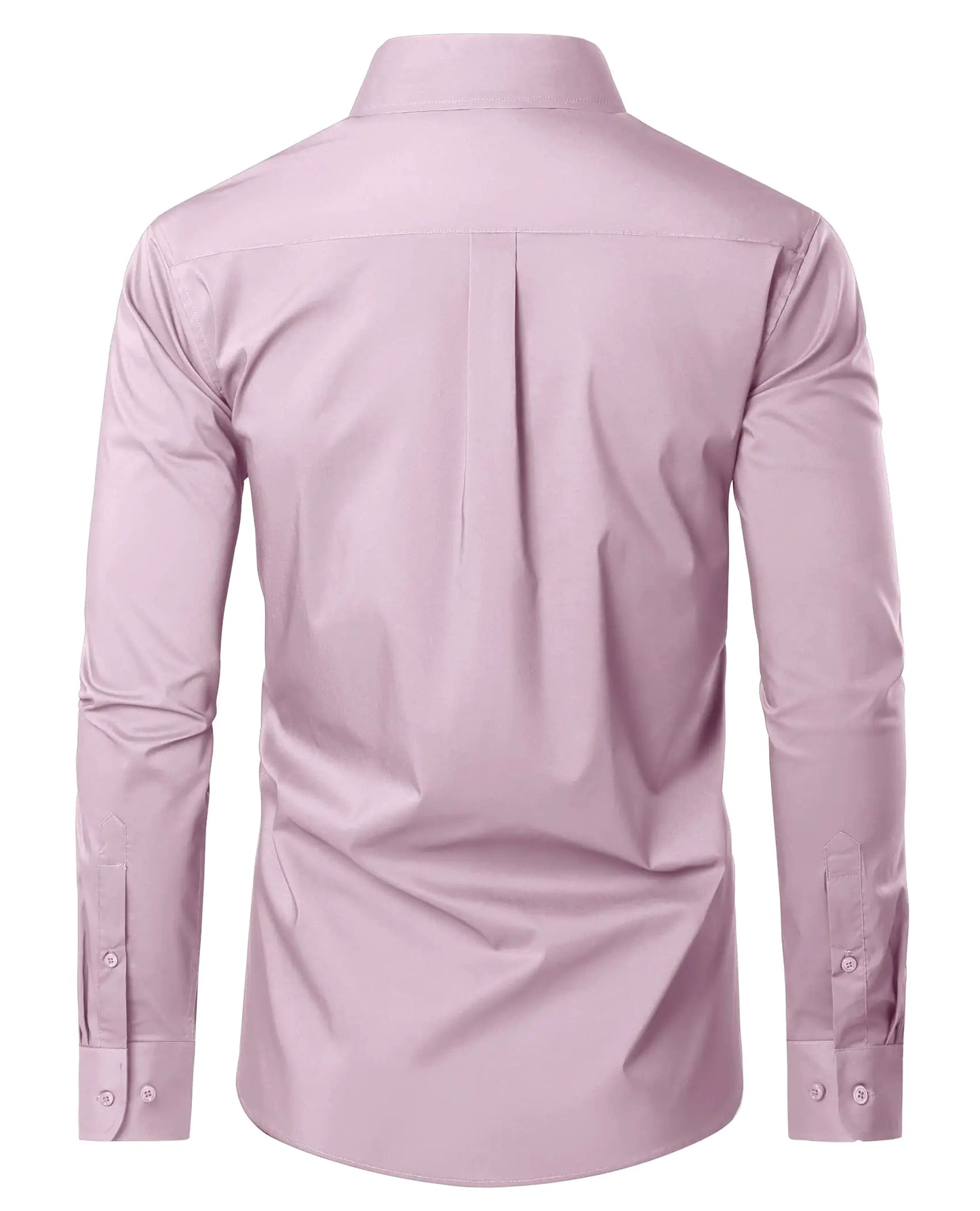 Mens Dress Shirts Long Sleeve Dress Shirts for Men Cotton Button Down Shirt Regular Big and Tall Dress Shirts Medium Baby Pink