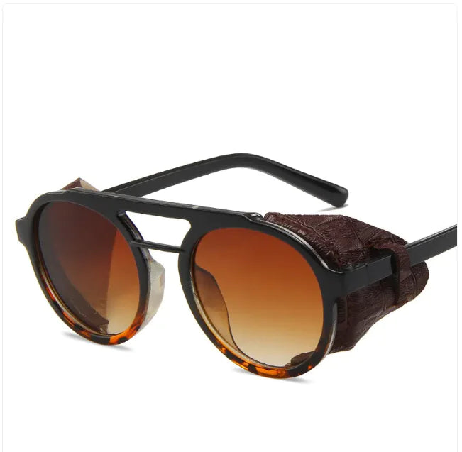 Windproof big frame sunglasses steampunk sunglasses