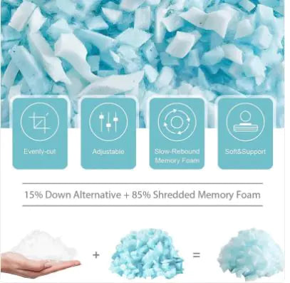 Cooling Broken Memory Foam Bed Pillow