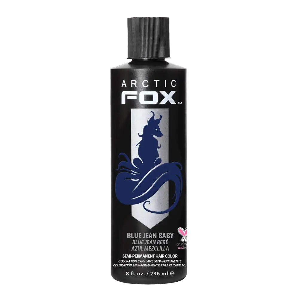 ARCTIC FOX Vegan and Cruelty-Free Semi-Permanent Hair Color Dye (8 Fl Oz, BLUE JEAN BABY) 8 Fl Oz (Pack of 1)