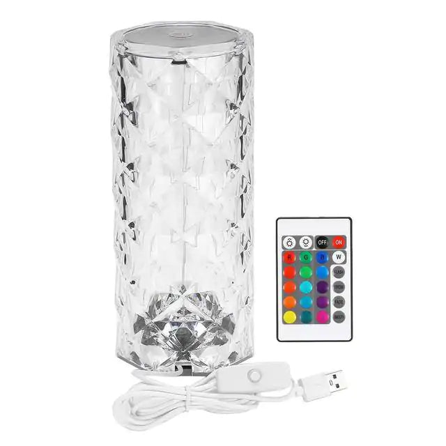 LED Crystal Table Lamp