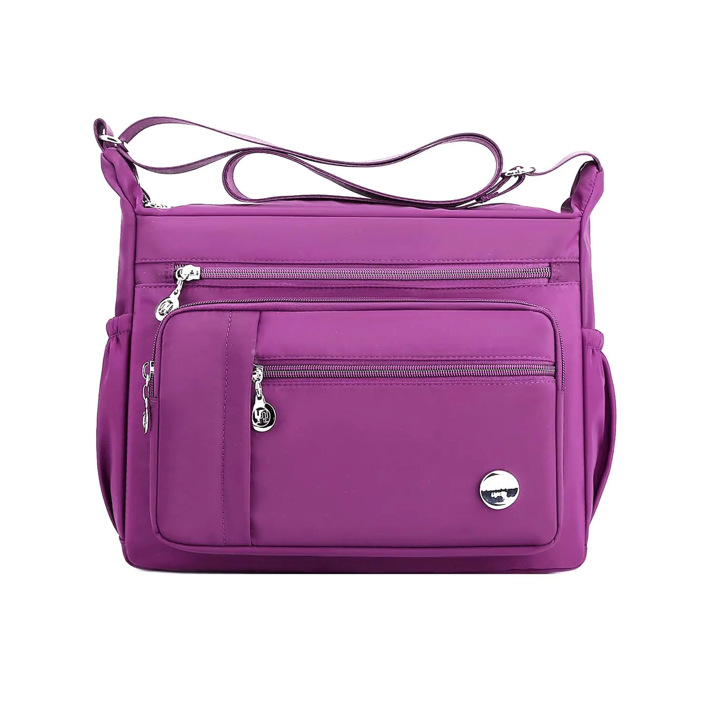 MINTEGRA Women Shoulder Handbag Roomy Multiple Pockets Bag Ladies Crossbody Purse Fashion Tote Top Handle Satchel Purple-s