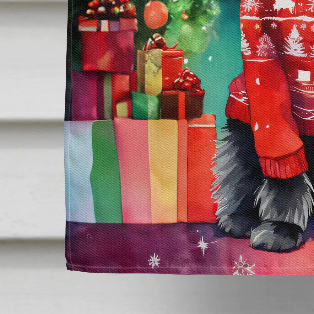 Affenpinscher Christmas House Flag