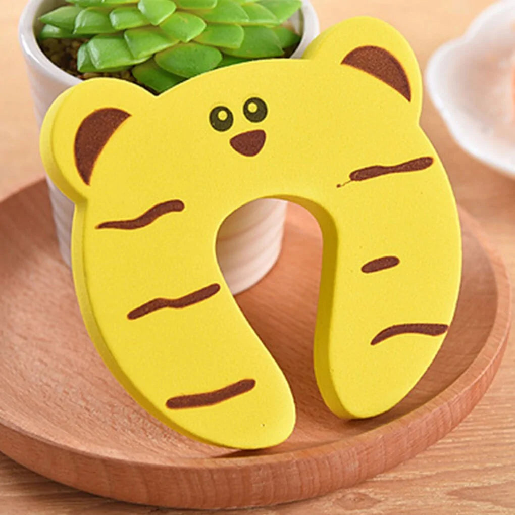 5Pcs Baby Door Stopper Hand Pinch Guard - Cartoon Animal Design