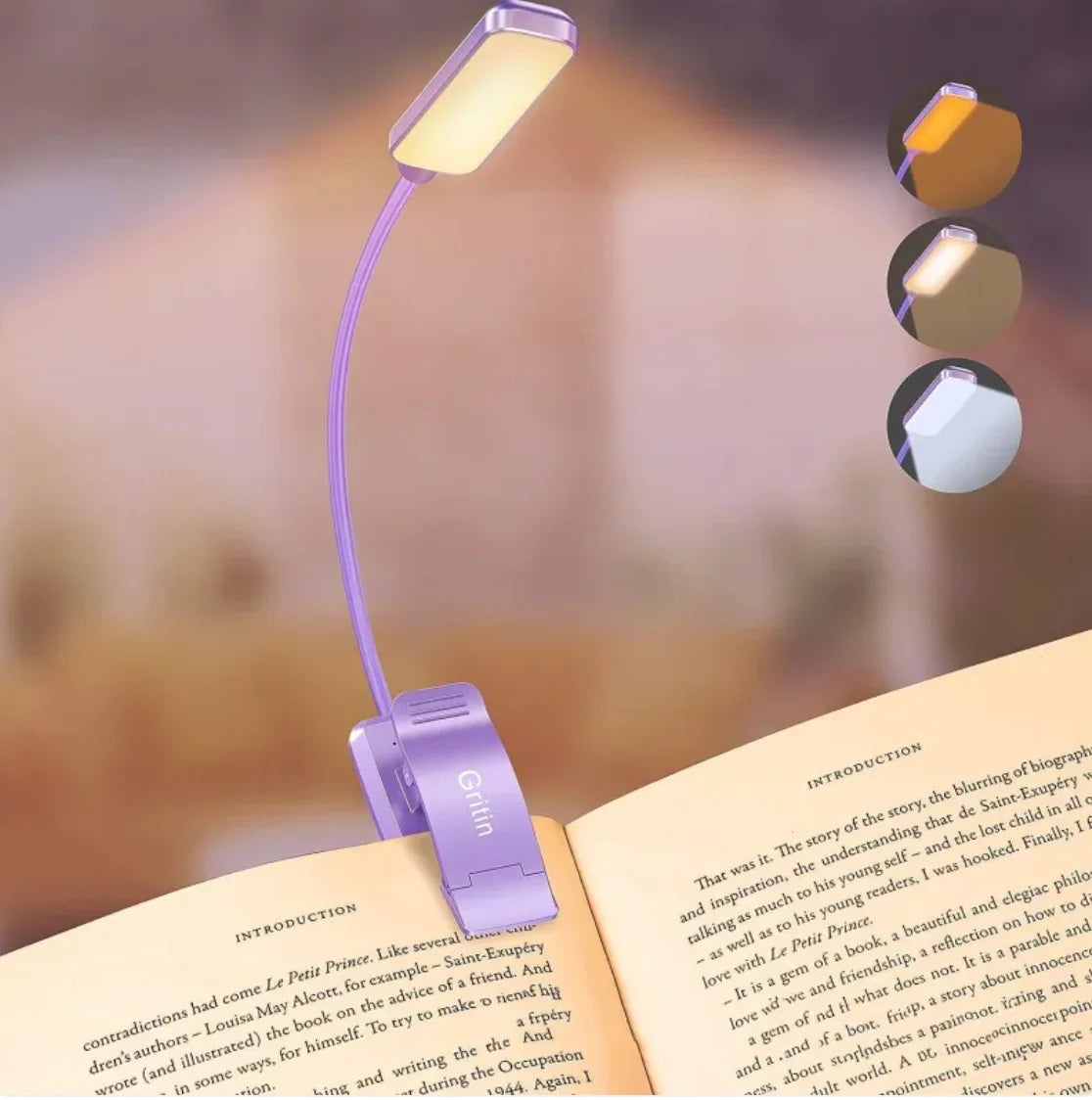 Minimalist LED Rechargeable Book Light