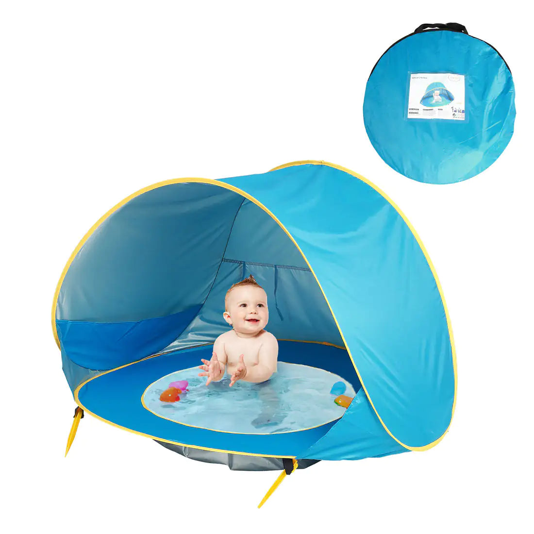 Baby Beach Tent: Easy Fold-Up Waterproof Sun Awning Tent