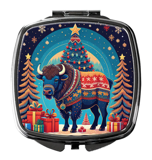 Buffalo Christmas Compact Mirror