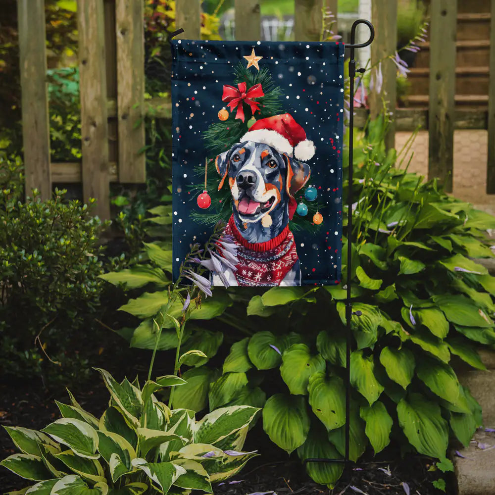 Catahoula Christmas Garden Flag