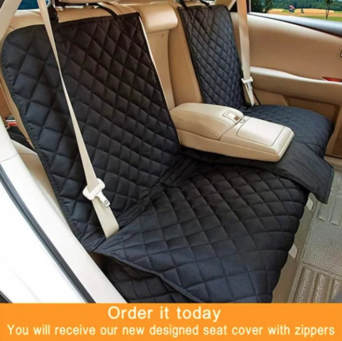 Pet Travel Rear Seat Cushion with Dog Toilet