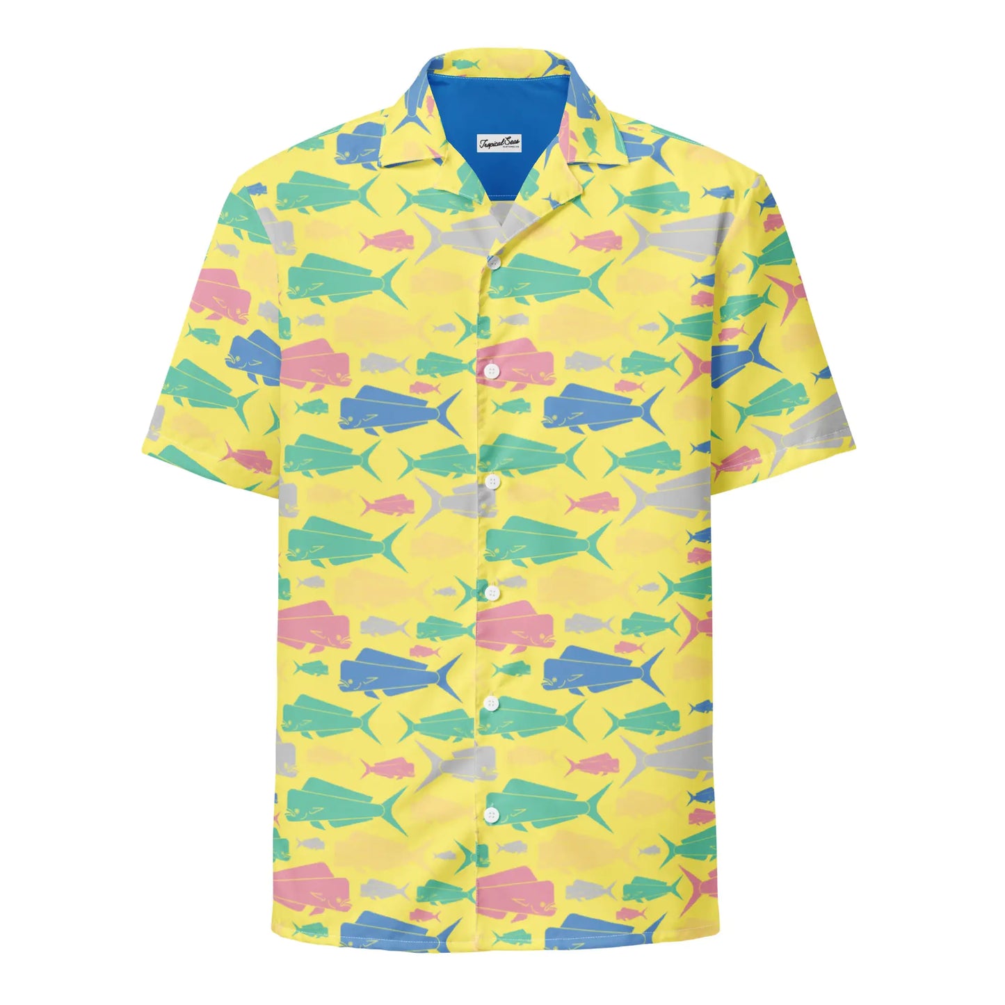 Dorado Fish Island Button Down Hawaiian Shirt - Coastal Summer 2024 Collection