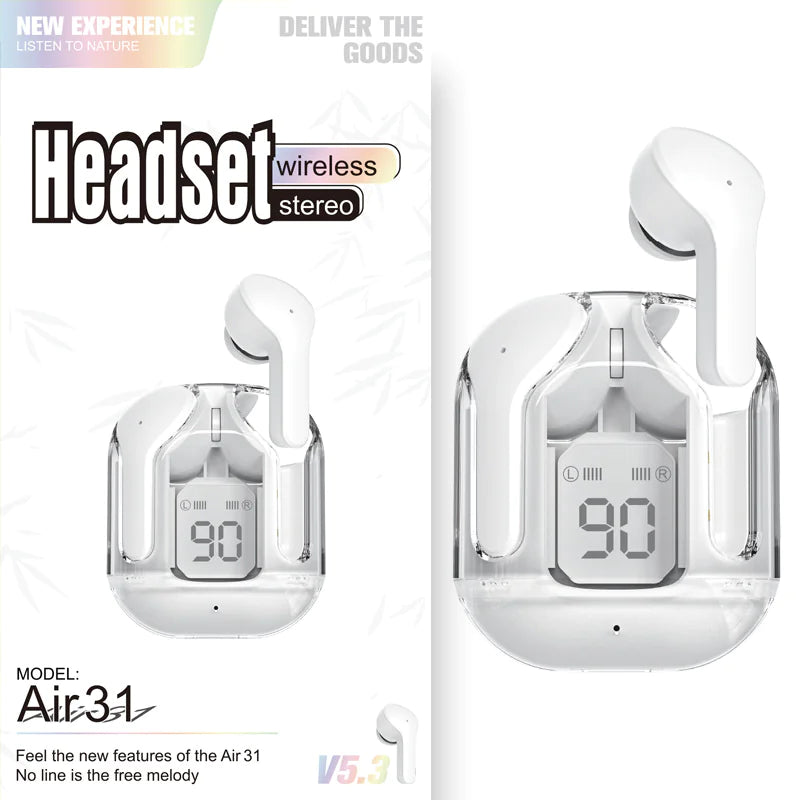 Transparent Wireless Bluetooth Headset