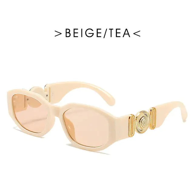 Fashion Brand Design Vintage Small Rectangle Sunglasses