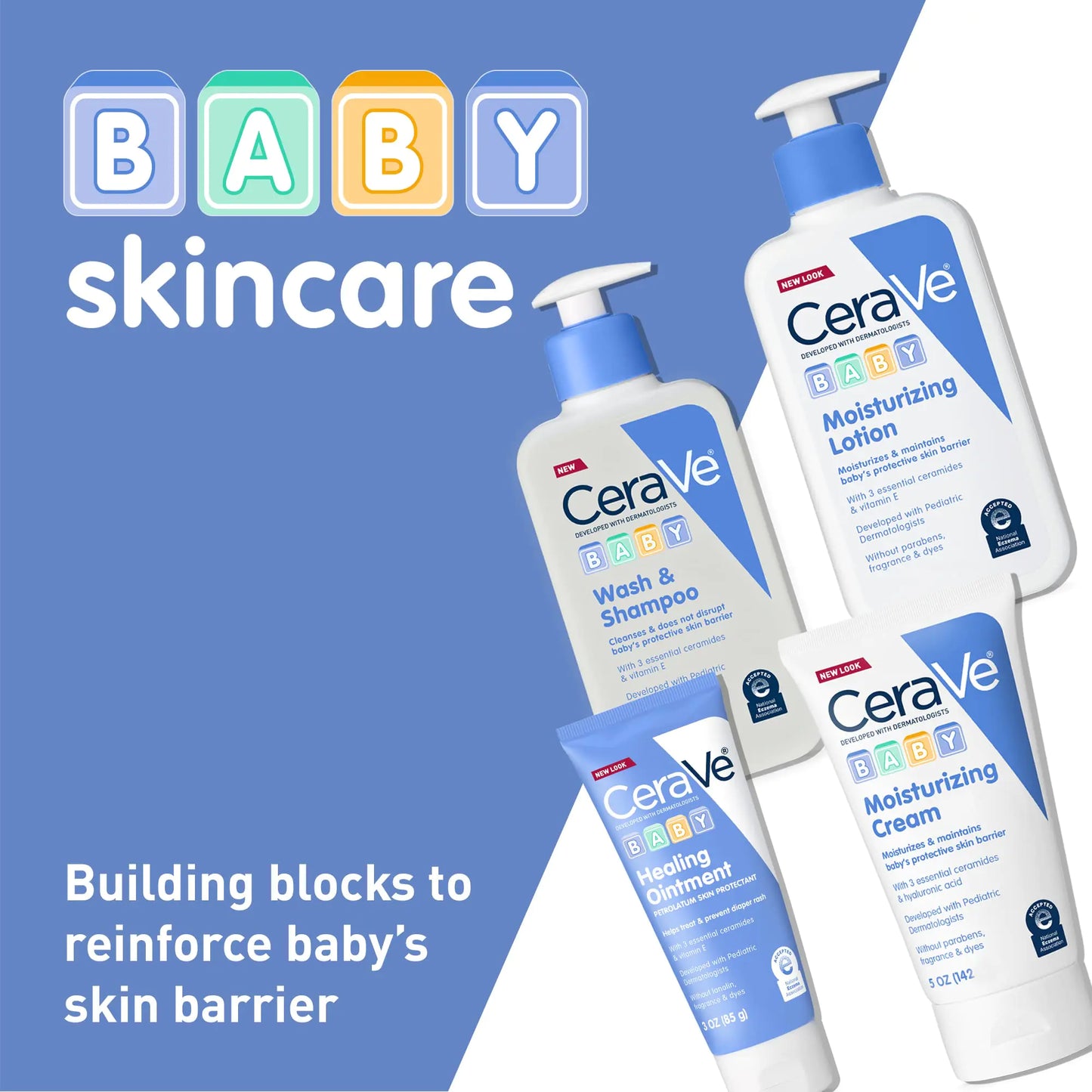 CeraVe Baby Wash & Shampoo | 2-in-1 Tear-Free for Skin Hair Fragrance, Paraben, Dye, Phthalates Sulfate Free Bath| Soap with Vitamin E 16 Ounce 1 Pound (Pack of 1)