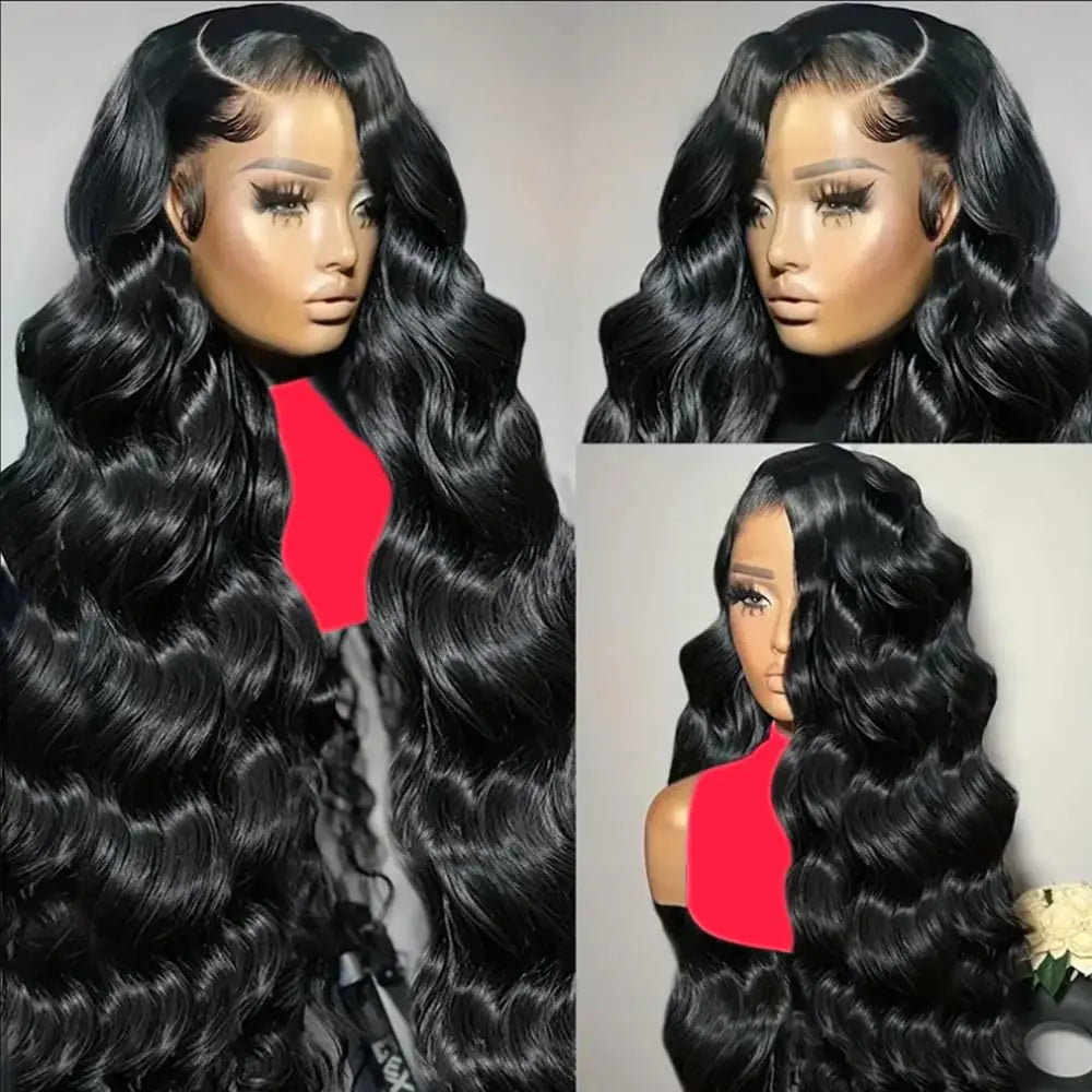 13x6 HD Lace Front Wigs Human Hair Pre Plucked 180% Density Body Wave Closure Wigs Human Hair for Women Human Hair Wig with Baby Hair Natural Color 24 Inch 13x6 Body Wave Human Hair Wig