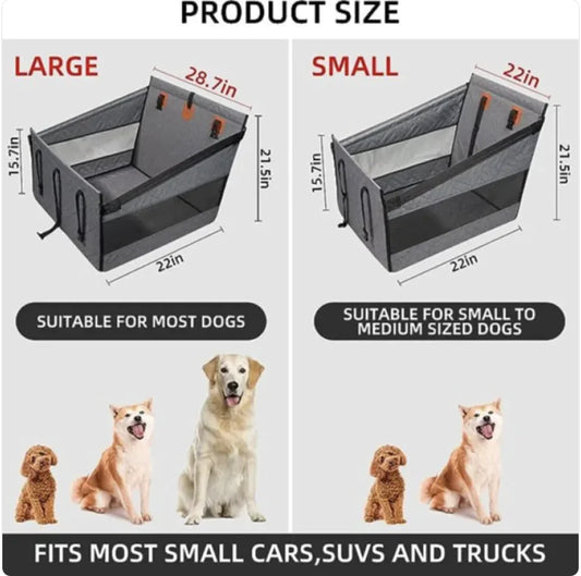 Waterproof & Dirt-Resistant Dog Bed for Car Travel