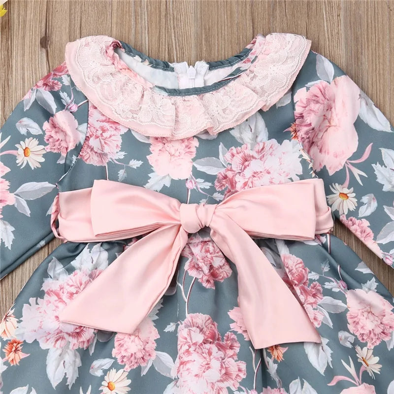 2019 Newborn Floral Dress for Baby Girl Princess Party