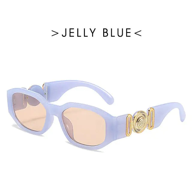 Fashion Brand Design Vintage Small Rectangle Sunglasses