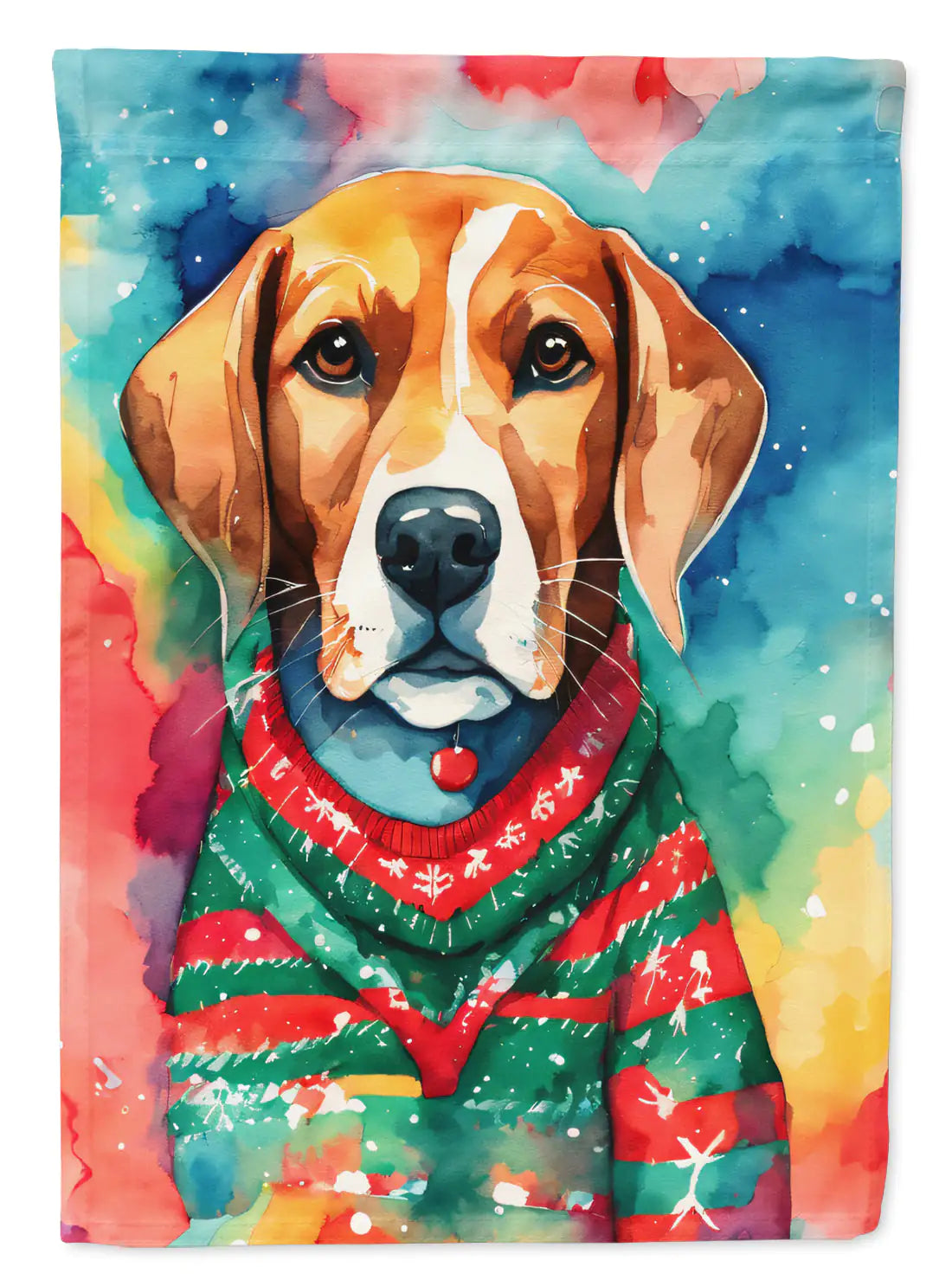 Beagle Christmas Garden Flag