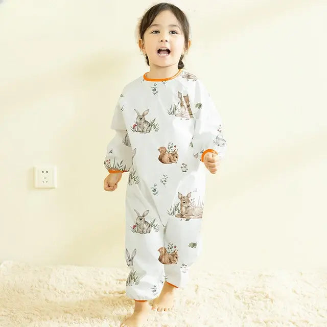 Baby Waterproof Cartoon Overalls Lightweight One-Piece