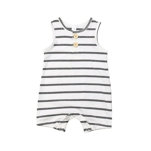 2019 Baby Striped Romper: Sleeveless Summer Outfit