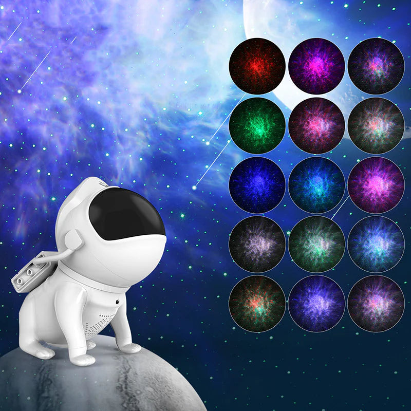 Dog-Shaped Galaxy Projector with Intelligent Voice Control