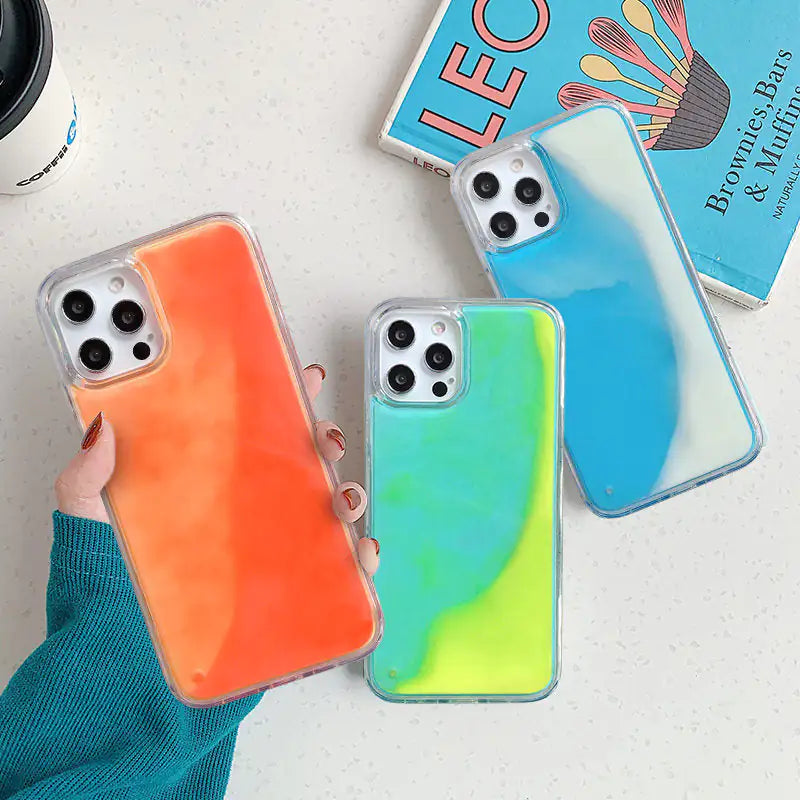 Quicksand Luminous Phone Case For iPhone 12 11 12 Pro Max XR XS Max X