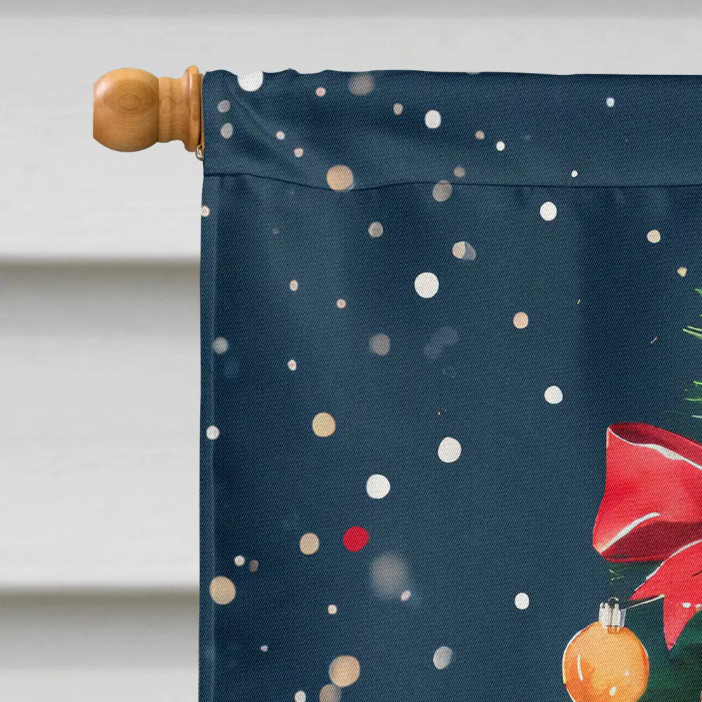 Catahoula Christmas House Flag