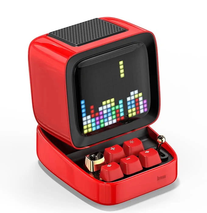 Retro Pixel Art Bluetooth Speaker and Alarm Clock