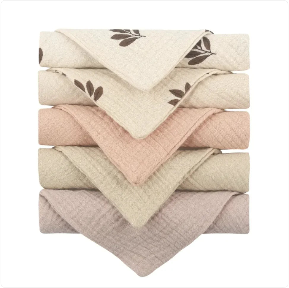 5-Pack Baby Cotton Face Towels