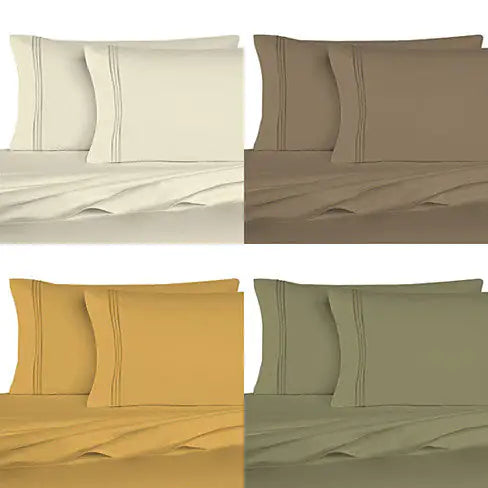 The Good Living Super Cool Micro Fiber Bed Sheets Set of 6