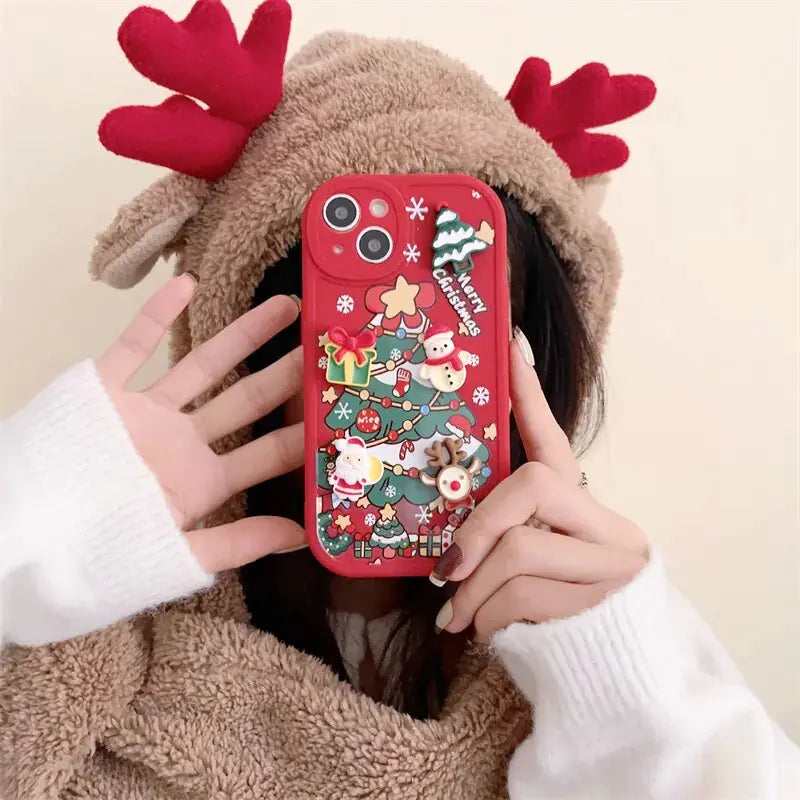 3D Christmas Cartoon Case