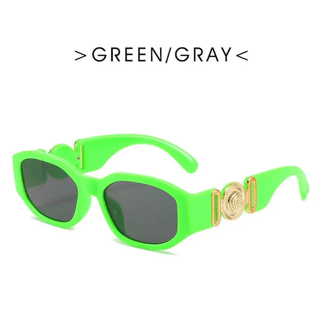 Fashion Brand Design Vintage Small Rectangle Sunglasses