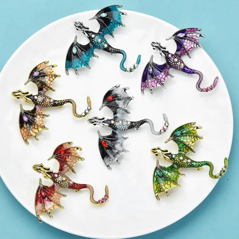 Baby Enamel Dragon Brooches For Women/Men